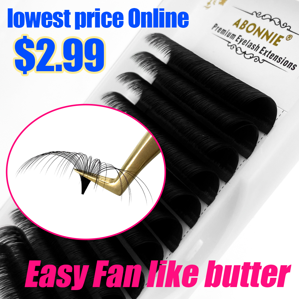 Eyelash Extension For Asian Eyes - Abonnie 0.03-0.10Mm Dễ Dàng Quạt Mi