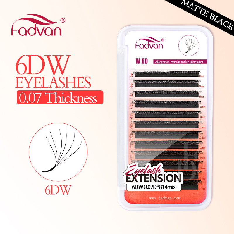 Fadvan Thực 6D W Hàng Mi 0.07  - đánh giá và giá Eyelash Extension For Asian Eyes