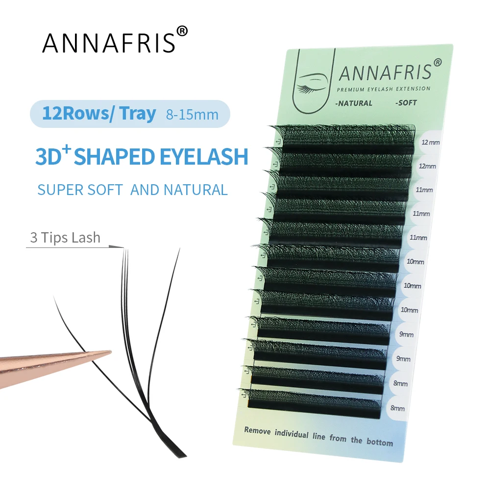 ANNAFRIS 3D W Three Core Eyela - đánh giá và giá Eyelash Extension Human Hair