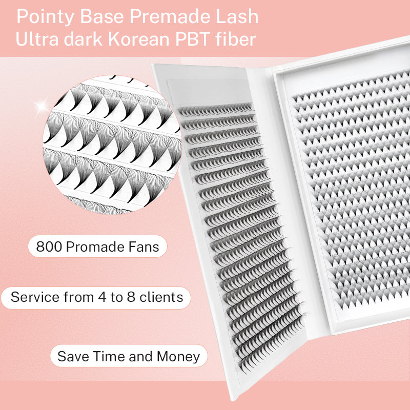 800/1600 Premade Volume Lash F - đánh giá và giá Eyelash Extension Human Hair