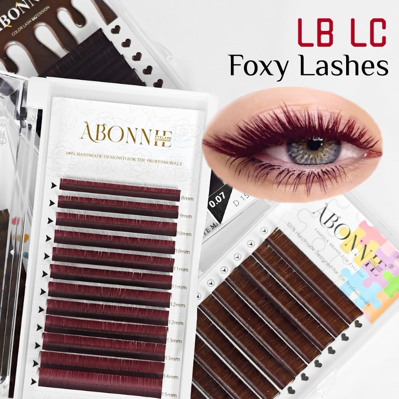 LB  LC Burgundy Lashes Wine Re - đánh giá và giá Eyelash Extension Russian