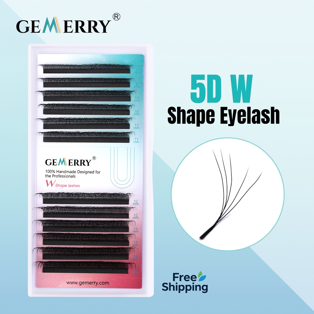 GEMERRY 5D W Shape Eyelash Ext - đánh giá và giá Eyelash Extension For Asian Eyes